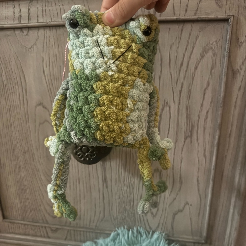Handmade Crochet Frog Plush